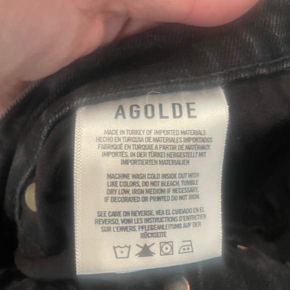 Agolde Riley Crop Jeans in Panoramic Sz 29 - Picture 5 of 12